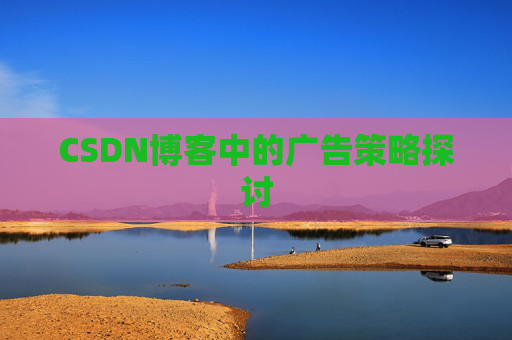 CSDN博客中的广告策略探讨